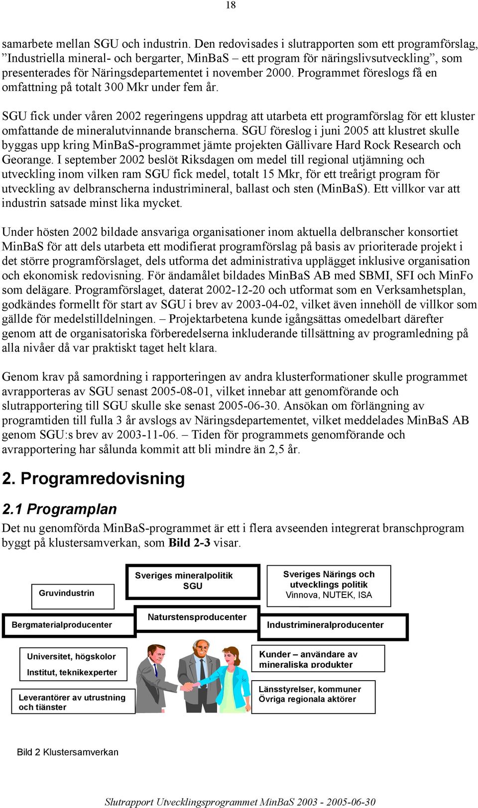 Programmet föreslogs få en omfattning på totalt 300 Mkr under fem år.