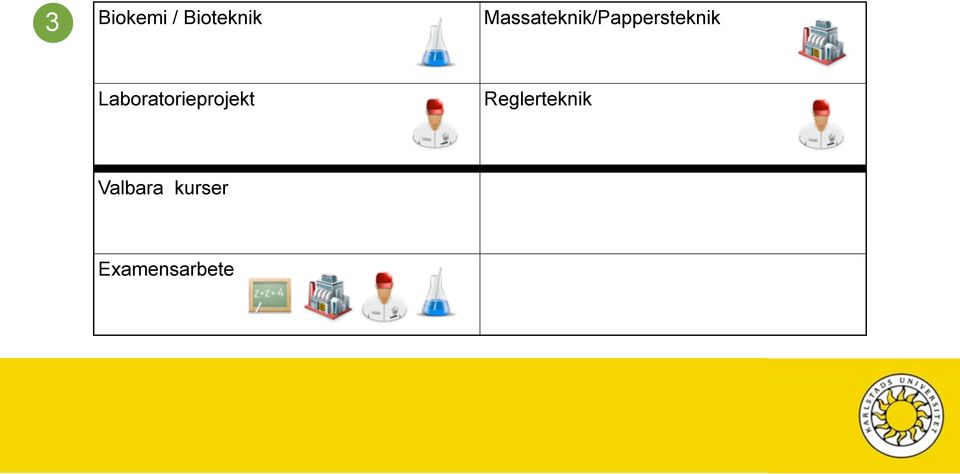 Reglerteknik Valbara kurser Examensarbete