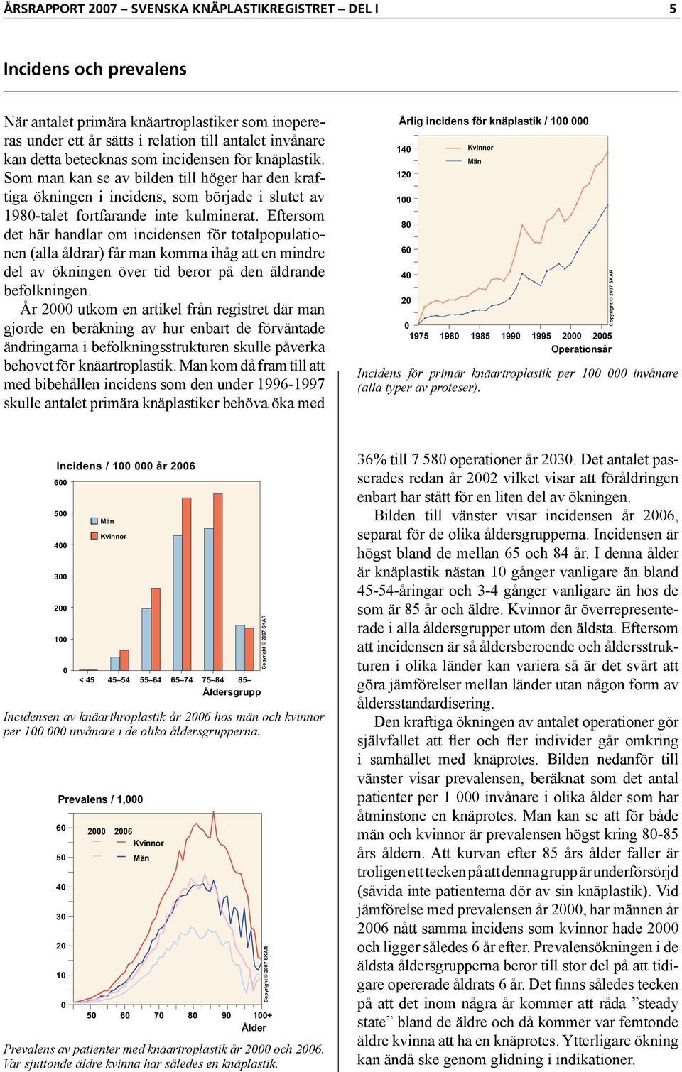 Eftersom det här handlar om incidensen för totalpopulationen (alla åldrar) får man komma ihåg att en mindre del av ökningen över tid beror på den åldrande befolkningen.