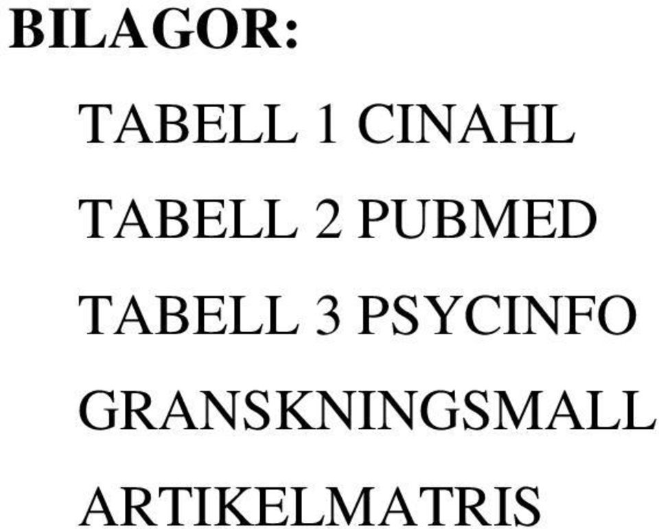 PUBMED TABELL 3
