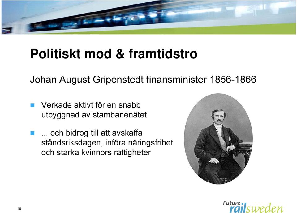 utbyggnad av stambanenätet.