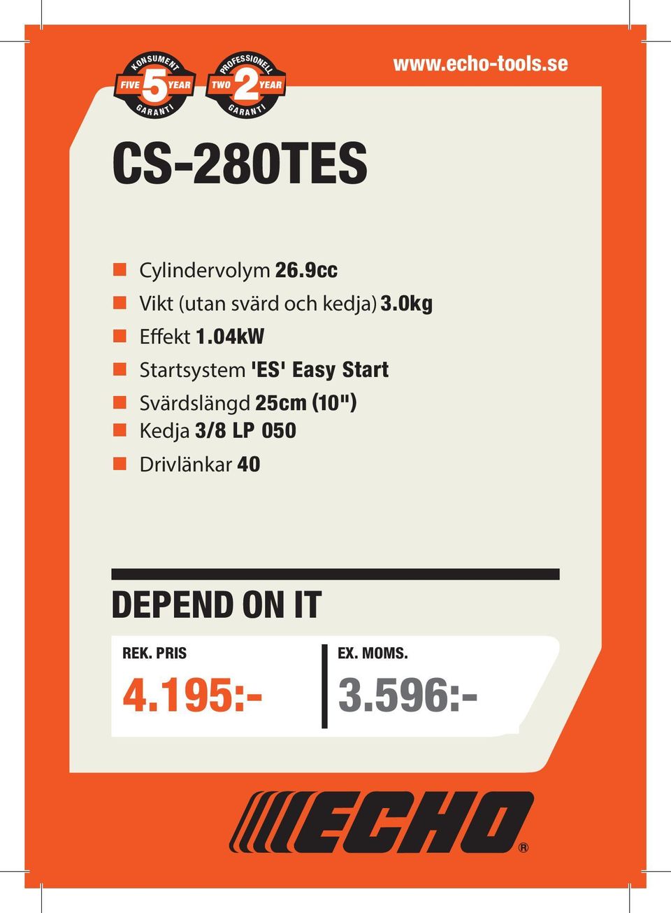 04kW Output Startsystem 0.