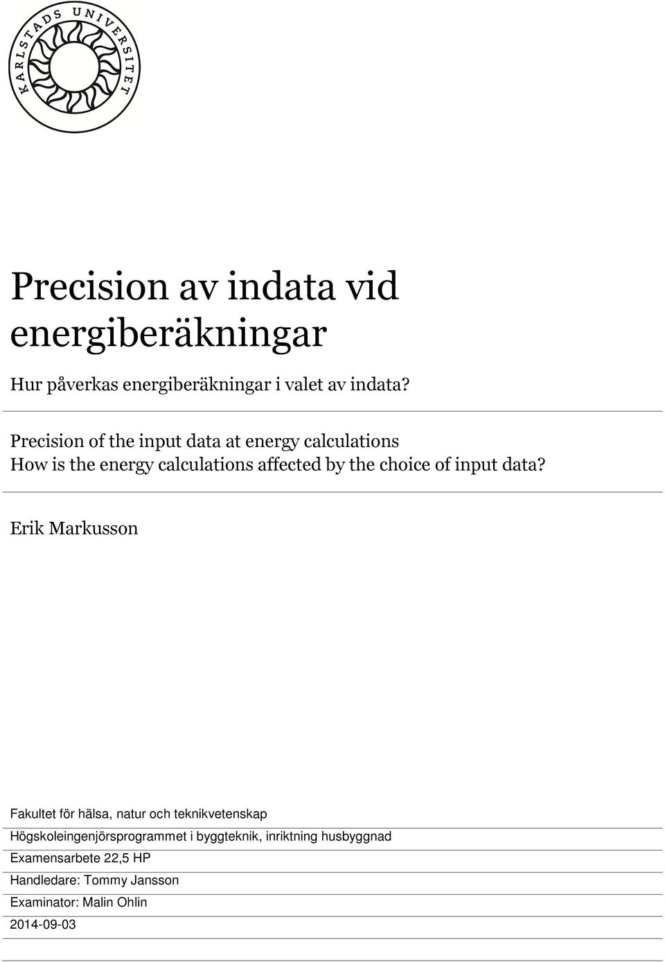 of input data?