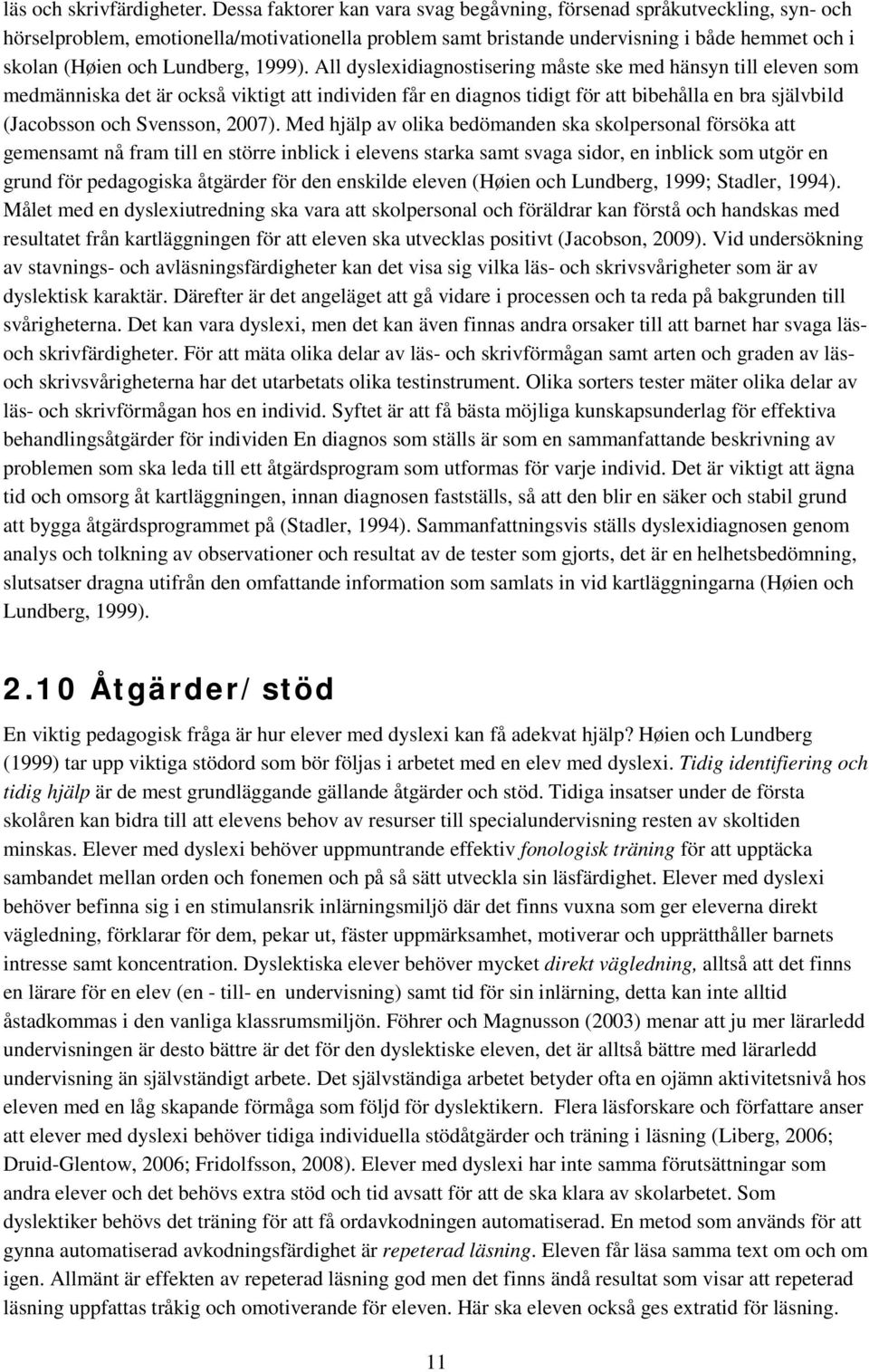Lundberg, 1999).
