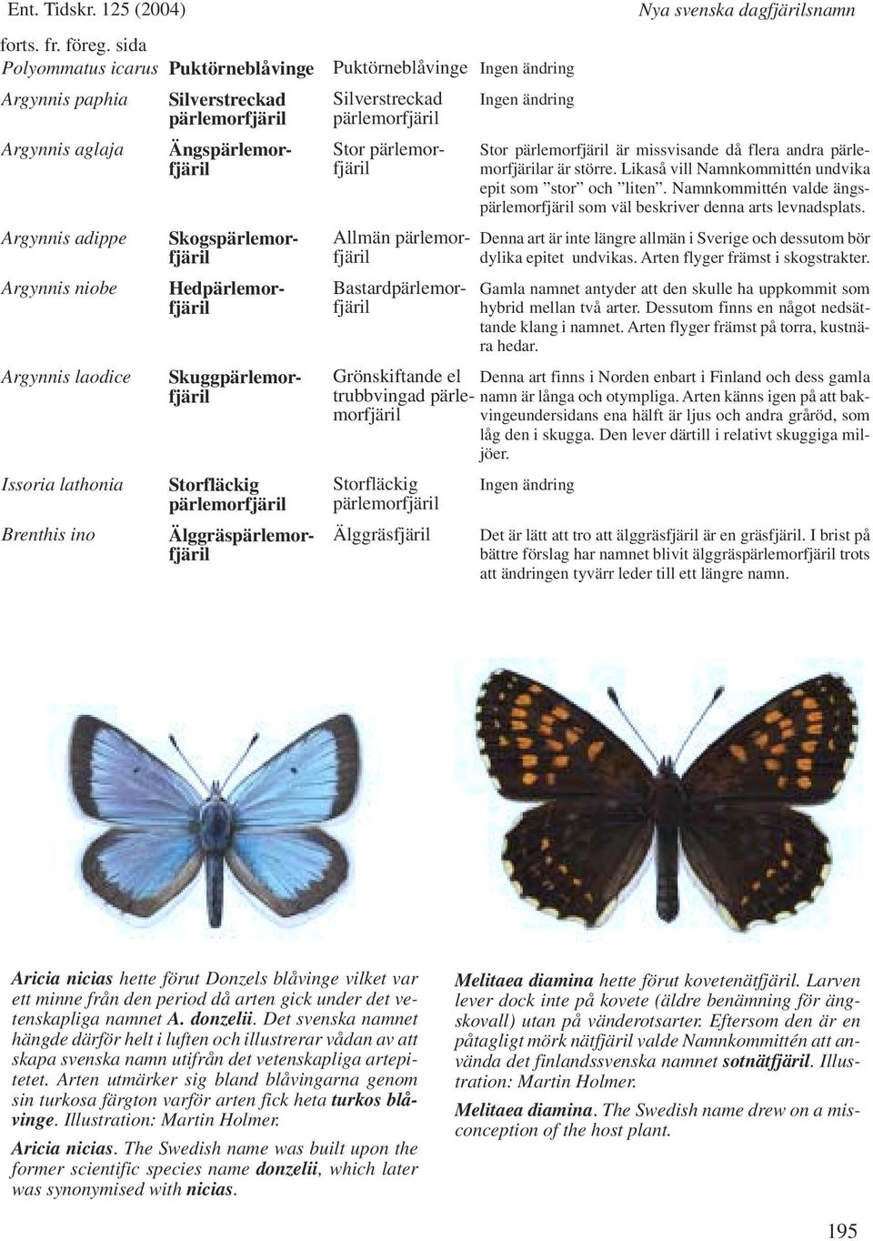 missvisande då flera andra ar är större. Likaså vill Namnkommittén undvika epit som stor och liten. Namnkommittén valde ängs som väl beskriver denna arts levnadsplats.