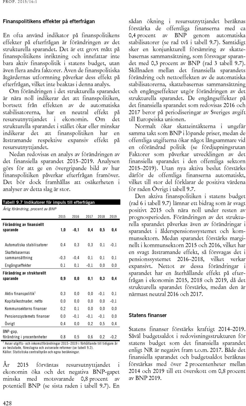 Även de finanspolitiska åtgärdernas utformning påverkar dess effekt på efterfrågan, vilket inte beaktas i denna analys.