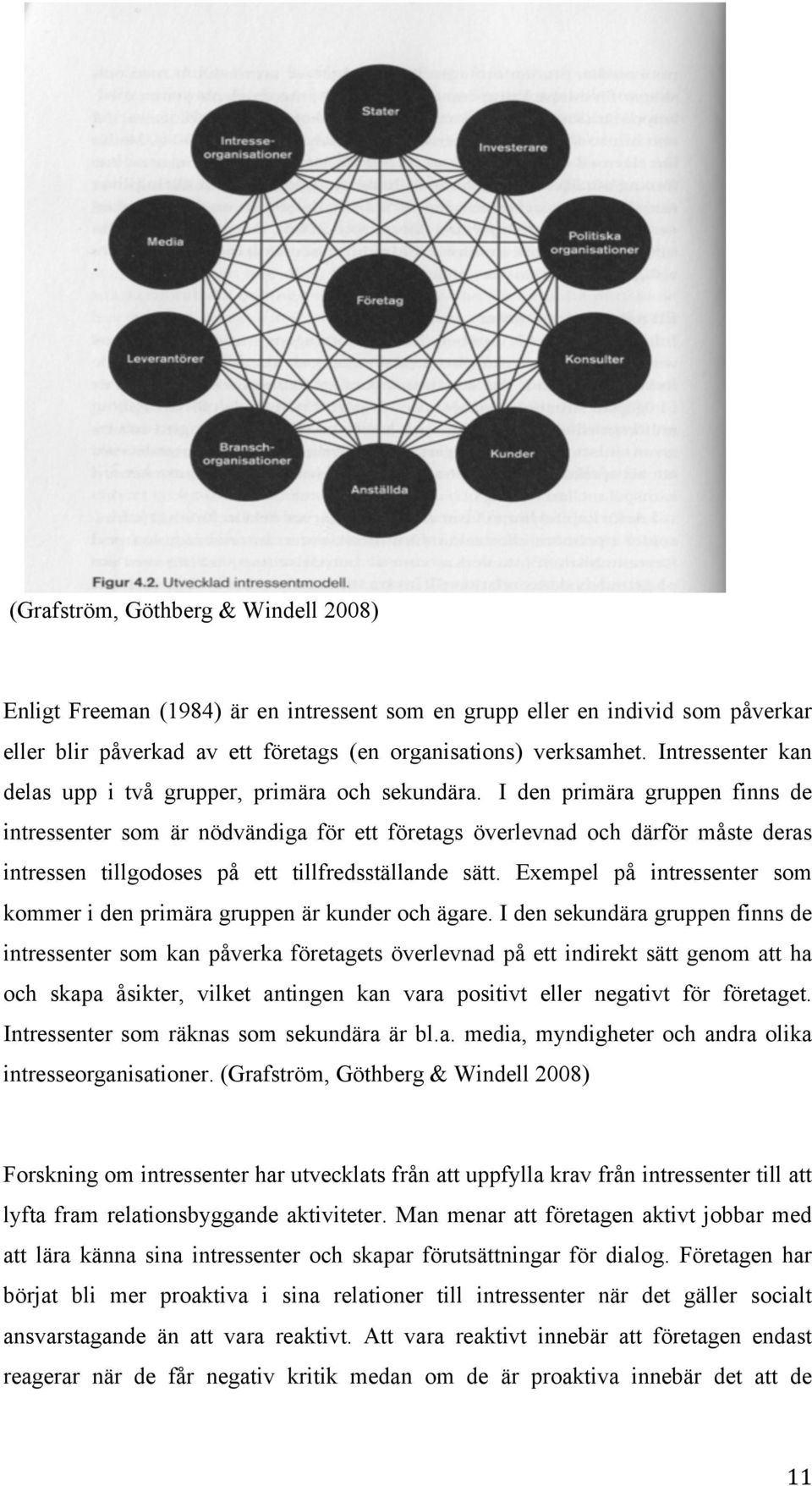 I den primära gruppen finns de intressenter som är nödvändiga för ett företags överlevnad och därför måste deras intressen tillgodoses på ett tillfredsställande sätt.