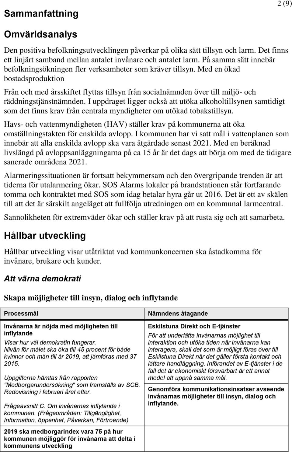 Med en ökad bostadsproduktion Från och med årsskiftet flyttas tillsyn från socialnämnden över till miljö- och räddningstjänstnämnden.