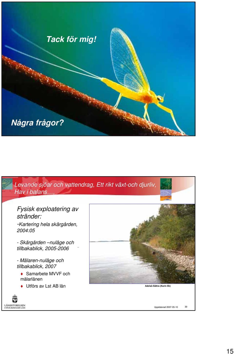 av stränder: -Kartering hela skärgården, 2004:05 - Skärgården nuläge och tillbakablick,