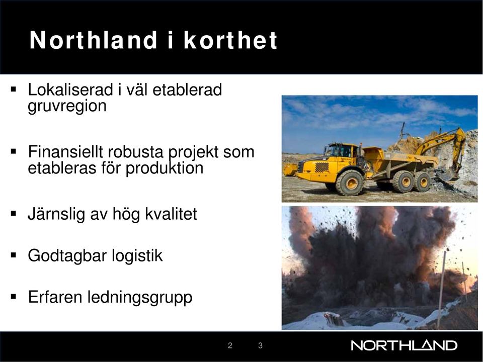 projekt som etableras för produktion Järnslig