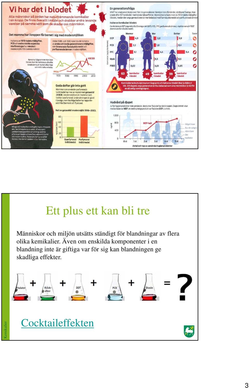 Även om enskilda komponenter i en blandning inte är