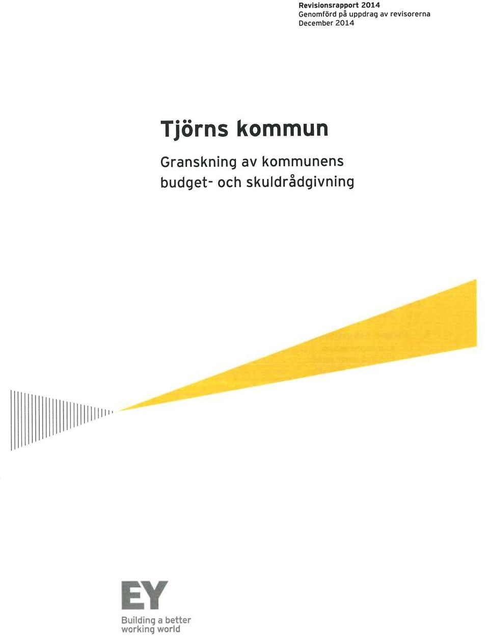 2014 Tjörns kommun Granskning av