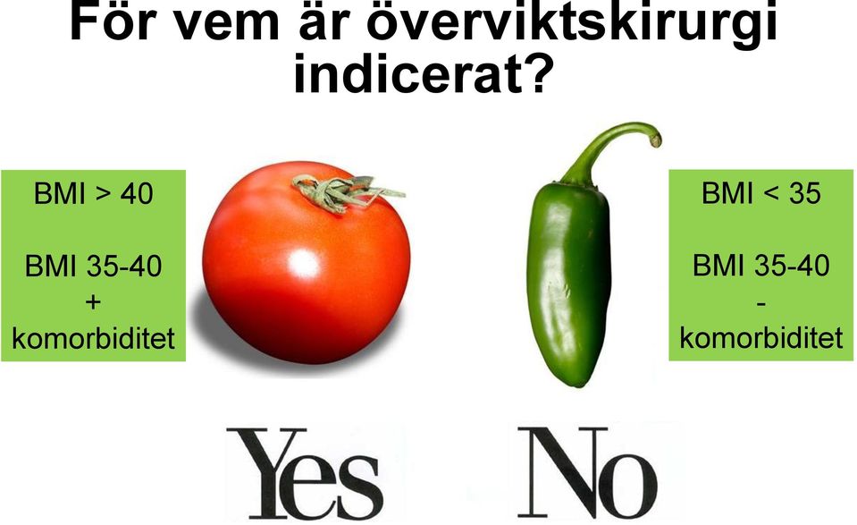 BMI > 40 BMI 35-40 +