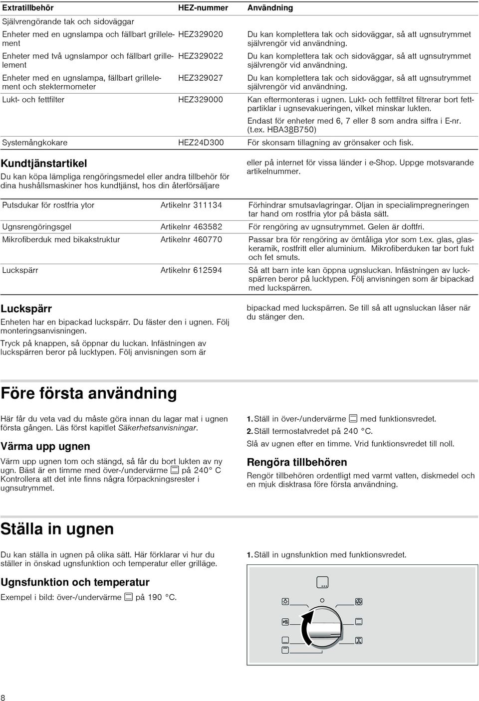 Du kan komplettera tak och sidoväggar, så att ugnsutrymmet självrengör vid användning. Du kan komplettera tak och sidoväggar, så att ugnsutrymmet självrengör vid användning.