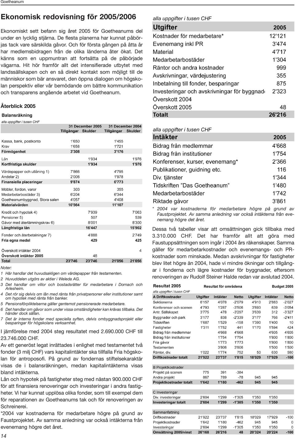 Hit hör framför allt det intensifierade utbytet med landssällskapen och en så direkt kontakt som möjligt till de människor som bär ansvaret, den öppna dialogen om högskolan perspektiv eller vår
