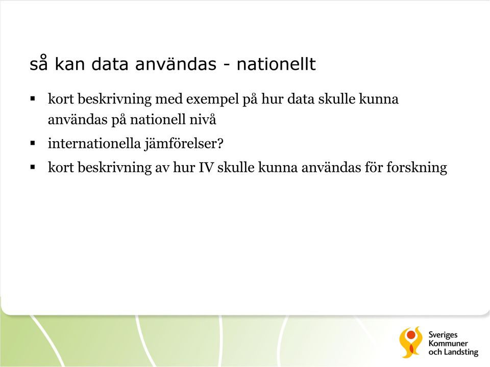 nationell nivå internationella jämförelser?