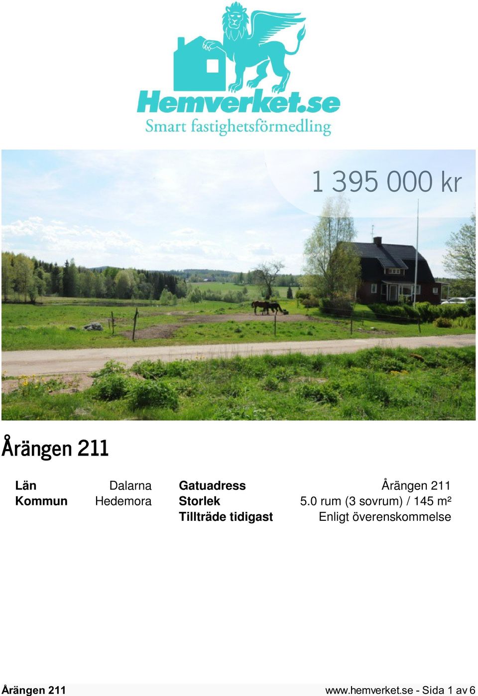 0 rum (3 sovrum) / 145 m² Tillträde