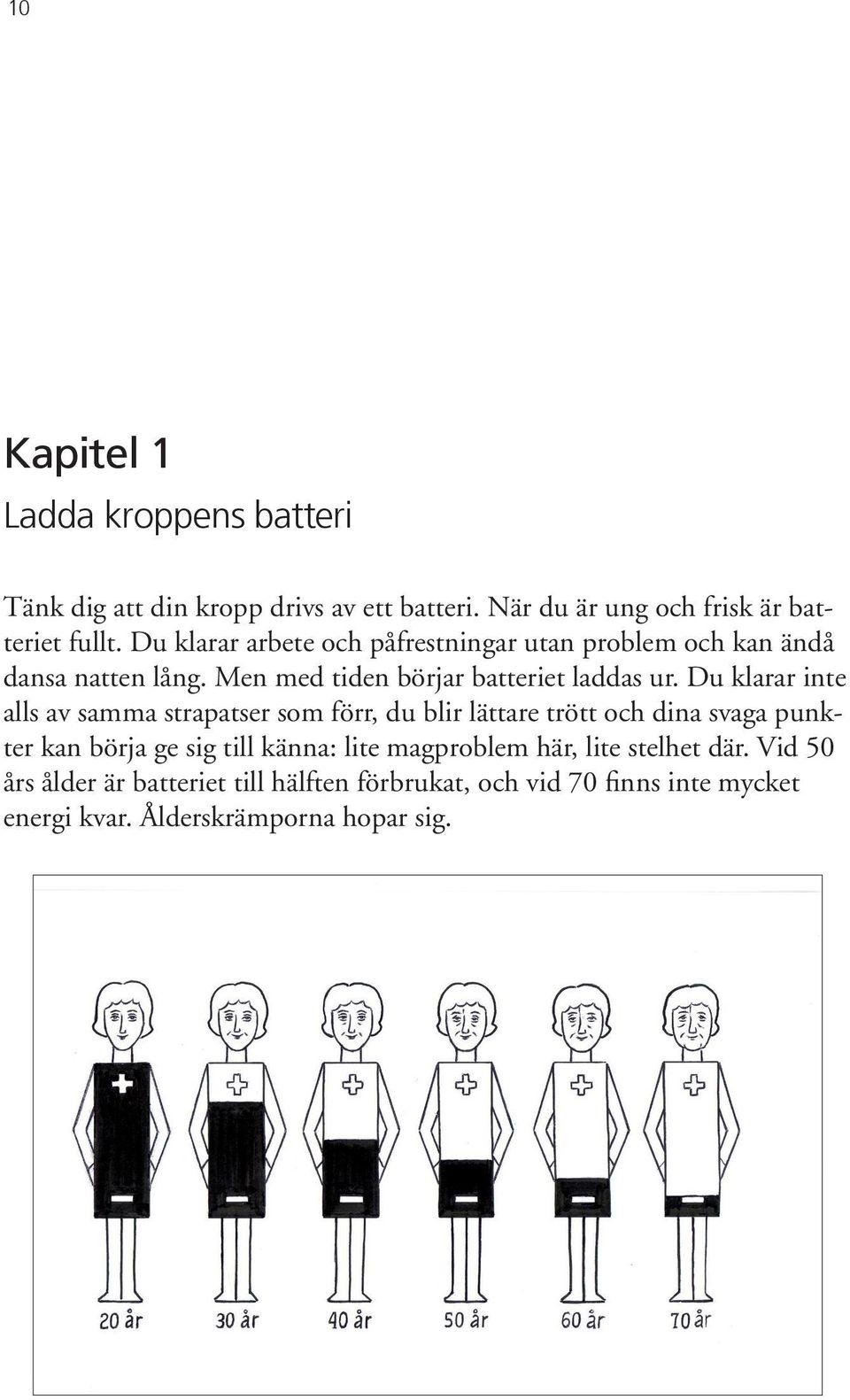 Du klarar inte alls av samma strapatser som förr, du blir lättare trött och dina svaga punkter kan börja ge sig till känna: lite