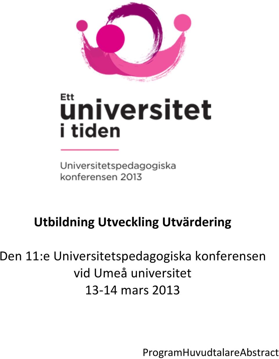 konferensen vid Umeå universitet