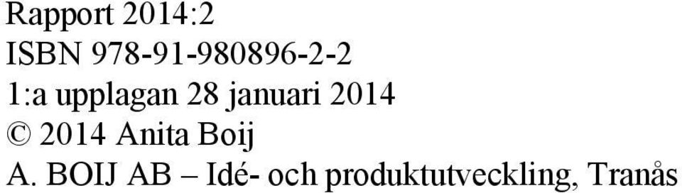 28 januari 2014 2014 Anita Boij
