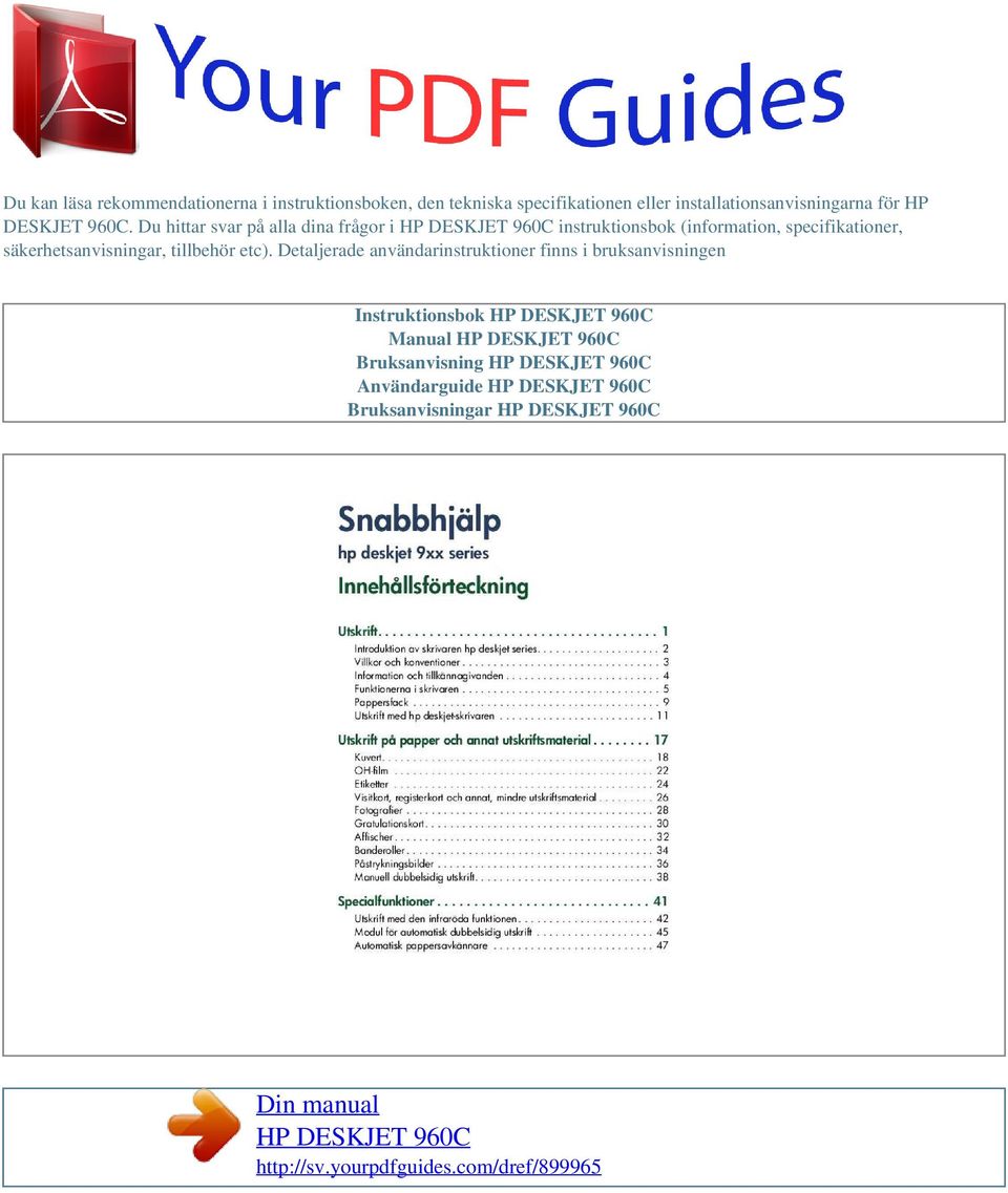 Du hittar svar på alla dina frågor i instruktionsbok (information, specifikationer,