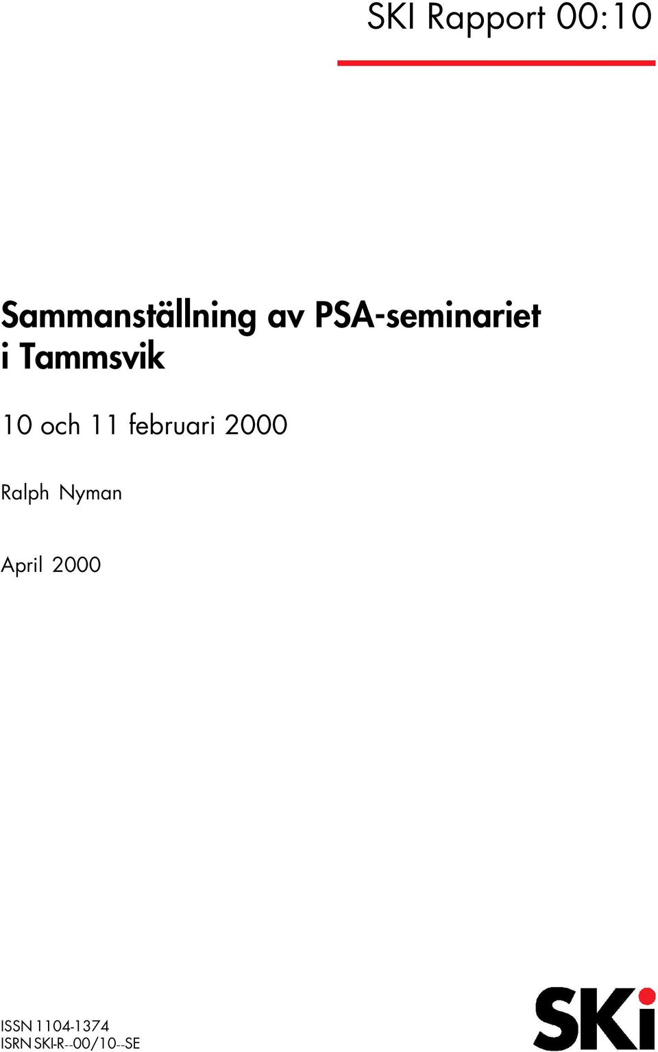 februari 2000 Ralph Nyman April 2000