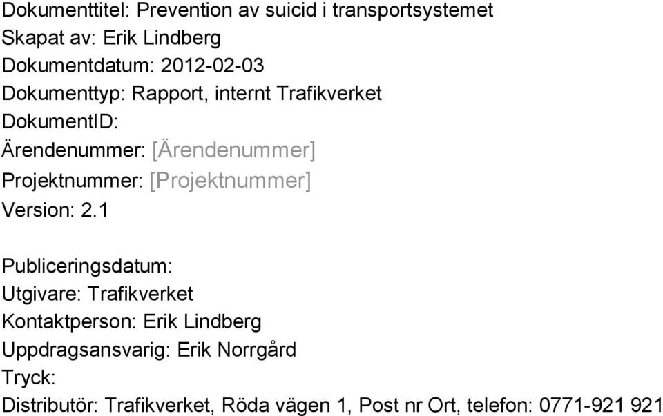Projektnummer: [Projektnummer] Version: 2.