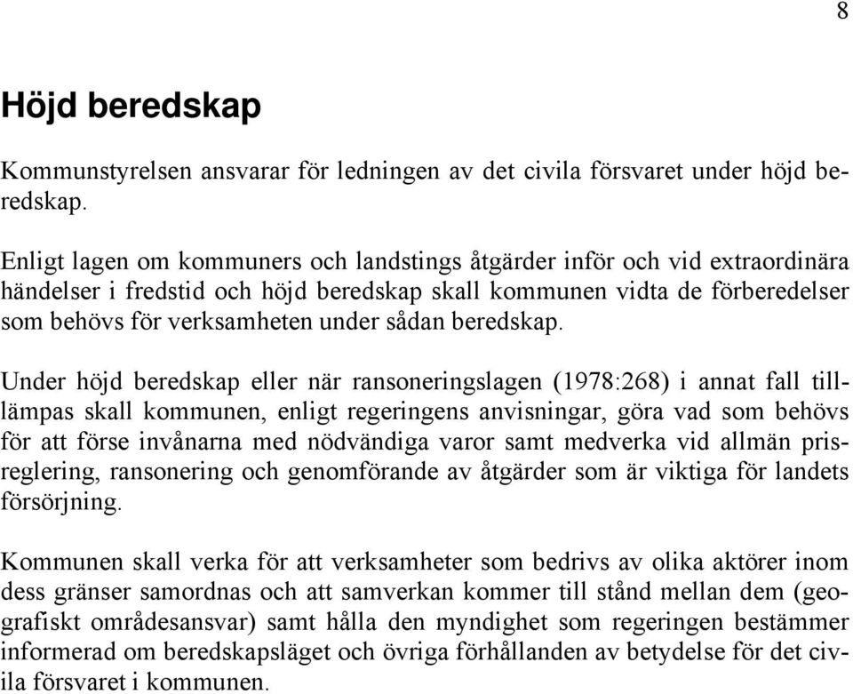 beredskap.