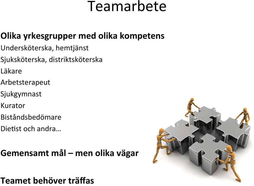 Läkare Arbetsterapeut Sjukgymnast Kurator Biståndsbedömare