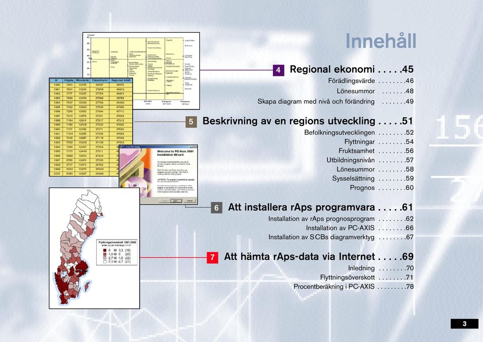 .......57 Lönesummor........58 Sysselsättning........59 Prognos........60 6 Att installera raps programvara.....61 Installation av raps prognosprogram.