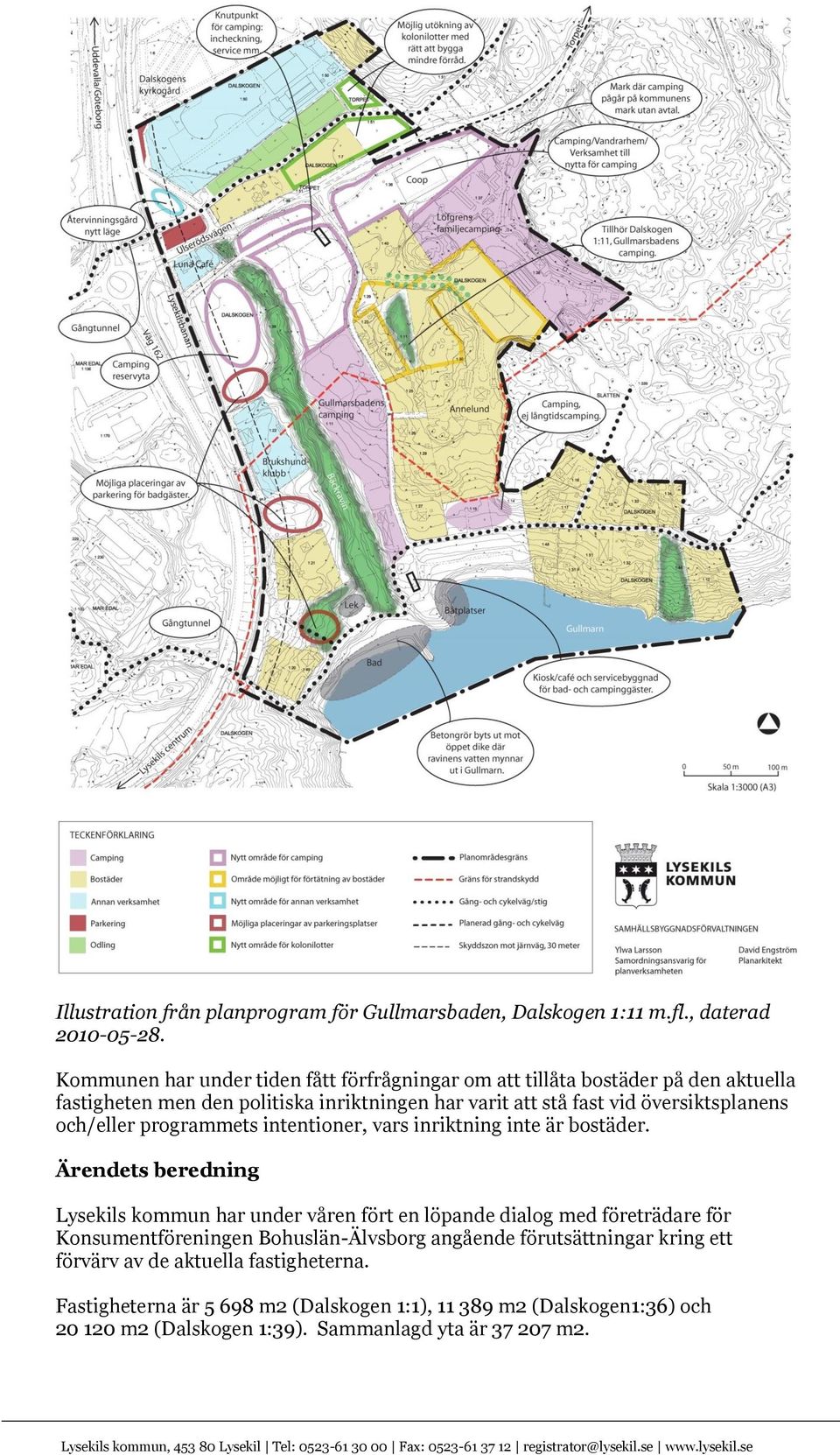 översiktsplanens och/eller programmets intentioner, vars inriktning inte är bostäder.
