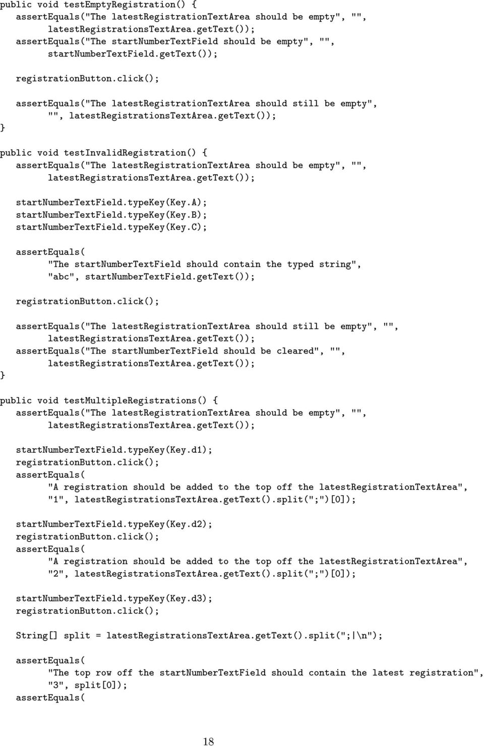 click(); "The latestregistrationtextarea should still be empty", "", latestregistrationstextarea.