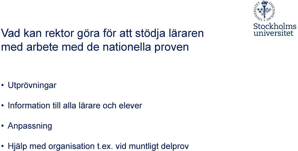 Information till alla lärare och elever