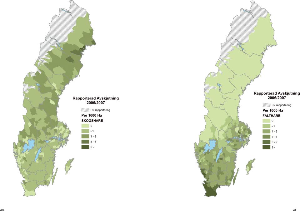 Per 1 Ha FÄLTHARE 1-3 3-6 3-9