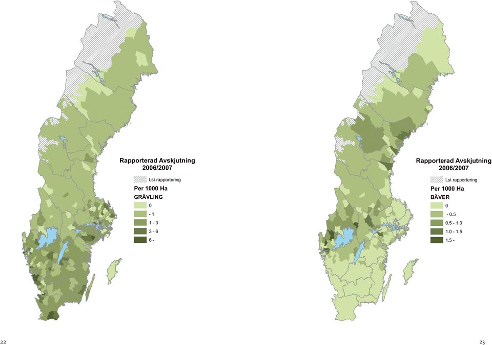 Per 1 Ha BÄVER -.5.5. 1..5 1.