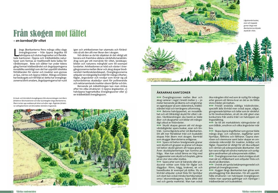 Öppna och trädbeklädda naturtyper som formas av traditionellt bete kallas för vårdbiotoper.