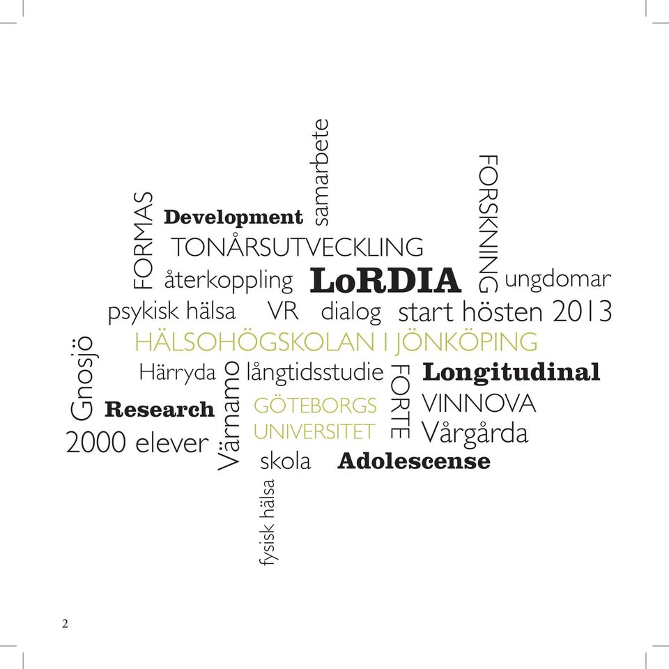 långtidsstudie Longitudinal VINNOVA Research 2000 elever Development