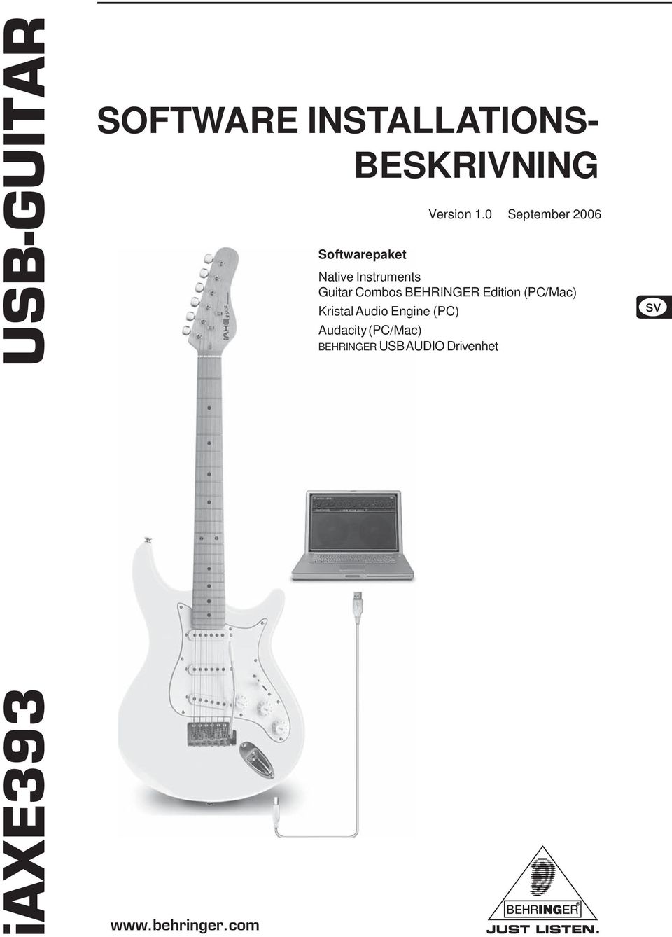 Guitar Combos BEHRINGER Edition (PC/Mac) Kristal