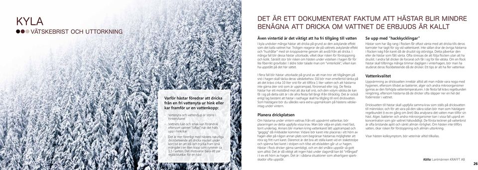 Troligen reagerar de på vattnets avkylande effekt och hushållar med sin kroppsvärme genom att avstå från att dricka.
