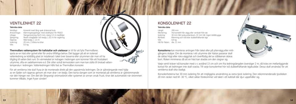 ThermoBarer, spola av en häst eller golvet eller för andra tillfälliga behov.