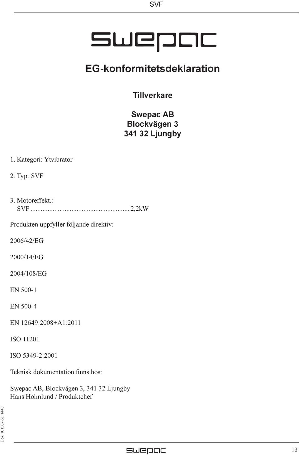 3. Motoreffekt.: SVF.