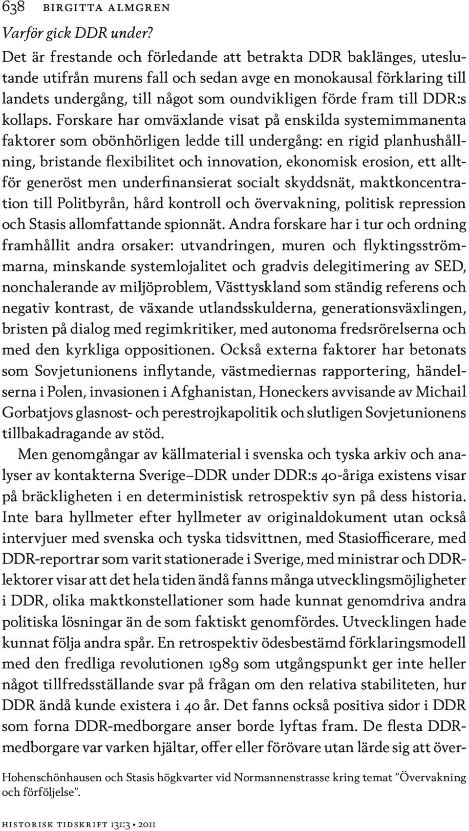 DDR:s kollaps.