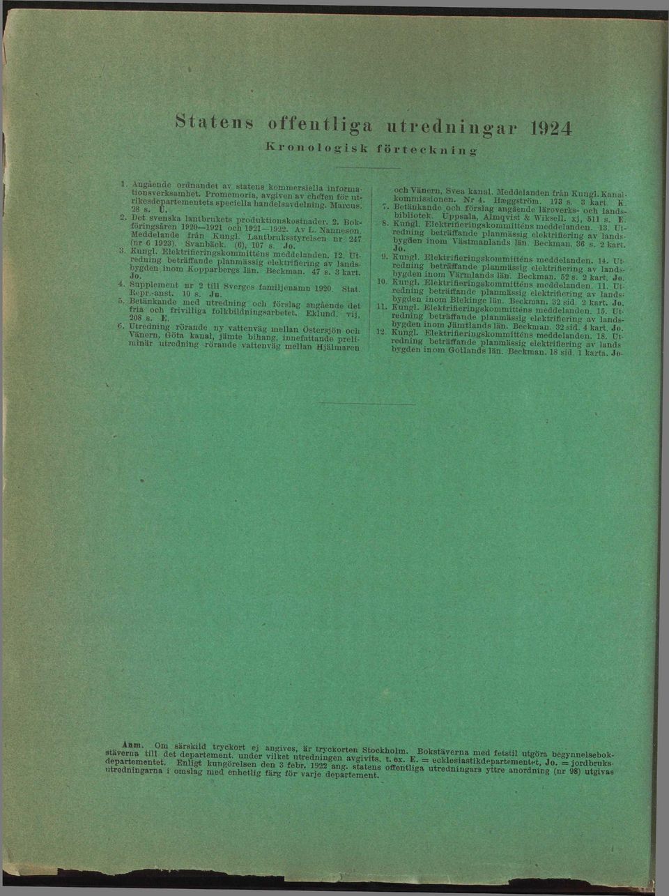 Nanneson. ^ r Ä C c frän v^ngi Lantbruksstyrelsen nr 247 (nr G 1923). Svanbäck. (6), 107 s. Jo. Kungl.