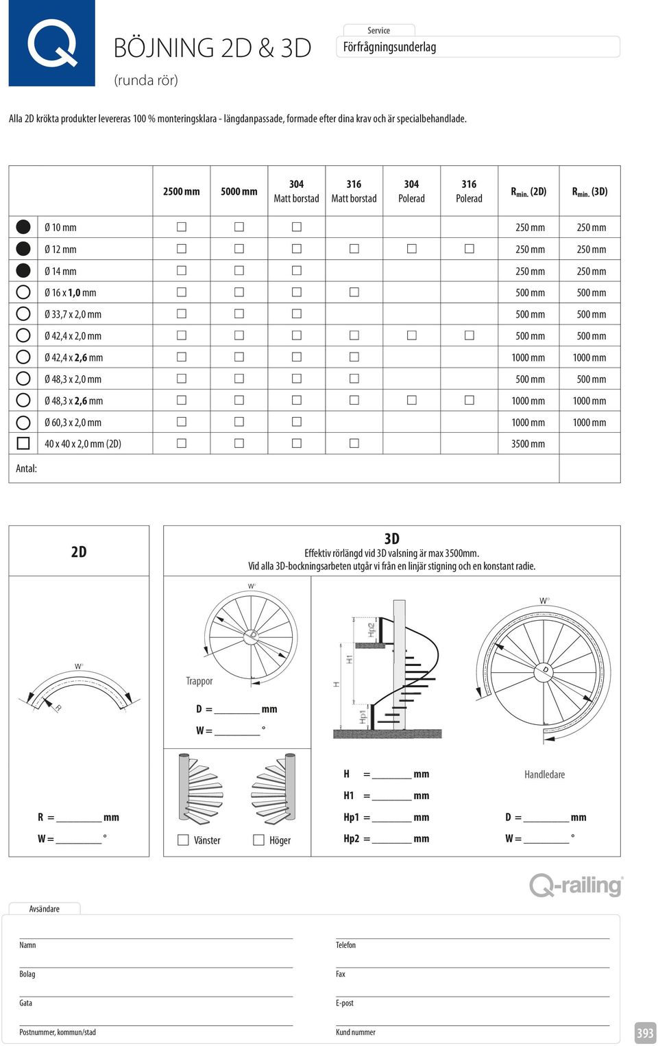 42,4 2,6 mm 1000 mm 1000 mm Ø 48,3 2,0 mm 500 mm 500 mm Ø 48,3 2,6 mm 1000 mm 1000 mm Ø 60,3 2,0 mm 1000 mm 1000 mm 40 40 2,0 mm (2D) 3500 mm : 2D 3D