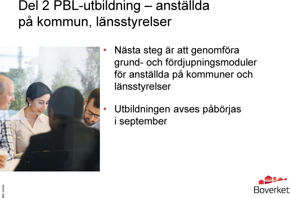 grund- och fördjupningsmoduler för anställda på