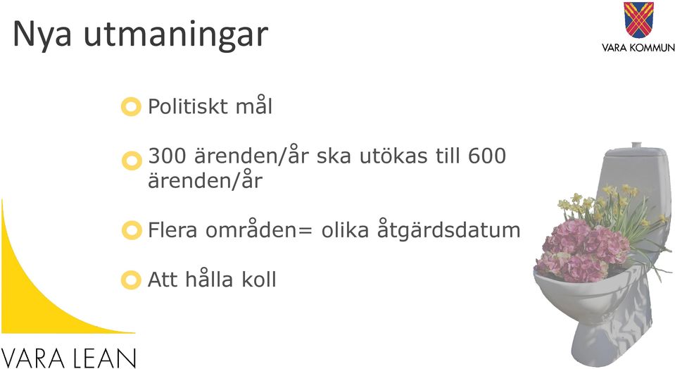 600 ärenden/år Flera områden=