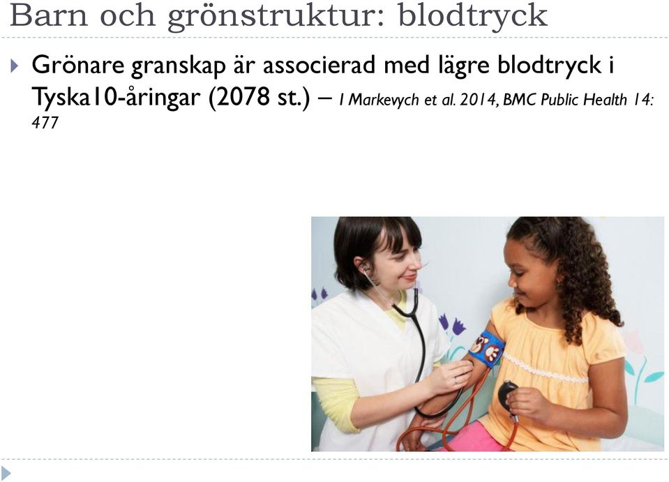 blodtryck i Tyska10-åringar (2078 st.