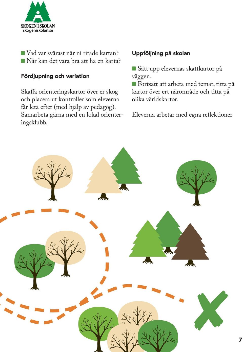 efter (med hjälp av pedagog). Samarbeta gärna med en lokal orienteringsklubb.