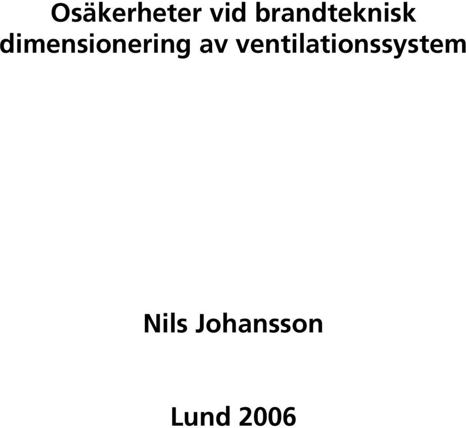 dimensionering av