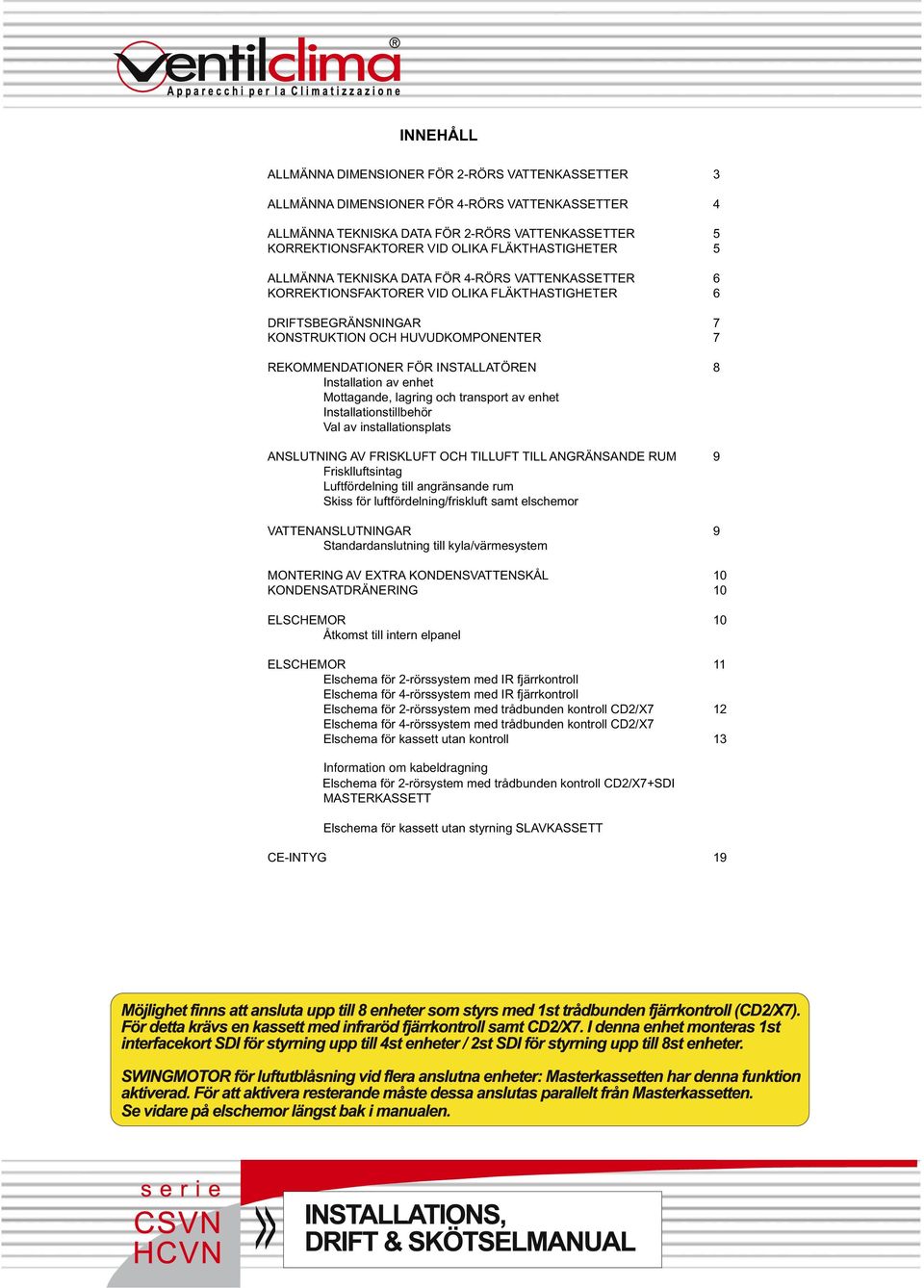 Installationstillbehör Val av installationsplats SUTIG V FRISKUFT OH TIUFT TI GRÄSDE RUM 9 Frisklluftsintag uftfördelning till angränsande rum Skiss för luftfördelning/friskluft samt elschemor